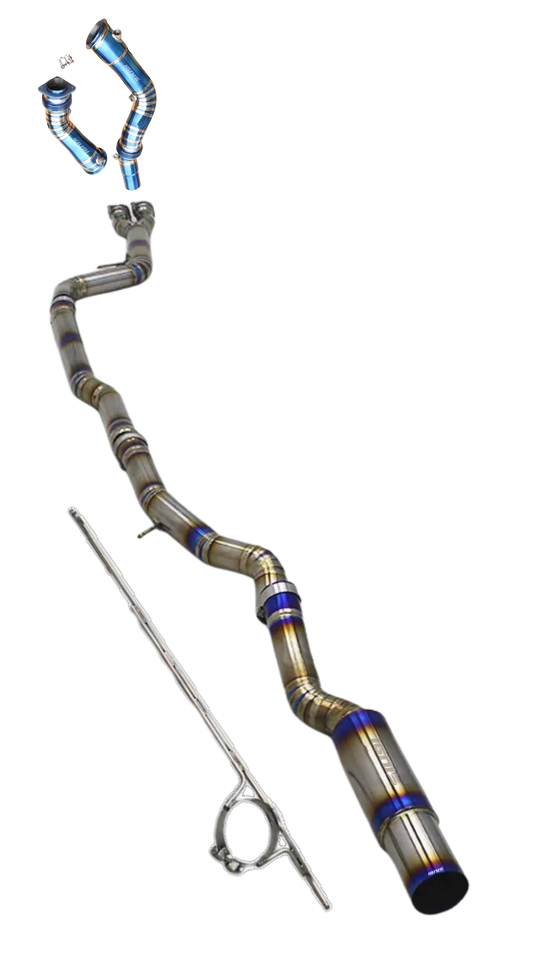 BMW F80 M3 & F82/F83 M4 Titanium Race Single Exit Cat-Back Exhaust (15-19)