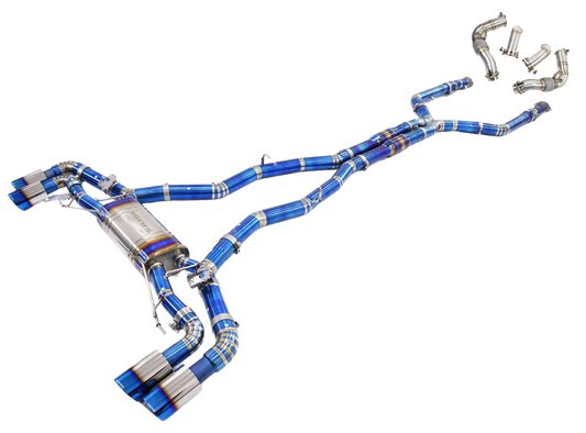 BMW F95 X5M / F96 X6M LCI Valved Titanium Cat-Back Exhaust (S68, 2024+)