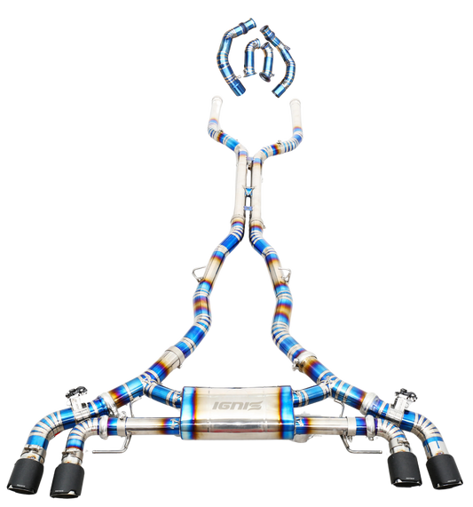 BMW F95 X5M / F96 X6M Valved Titanium Cat-Back Exhaust (S63, 20-23)