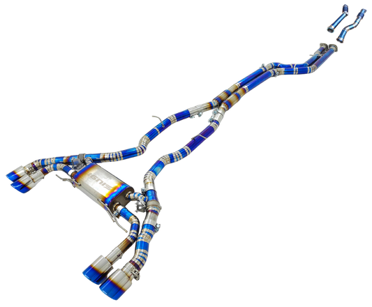 BMW F97 X3M / F98 X4M Valved Titanium Equal Length Cat-Back Exhaust (S58, 2019+)