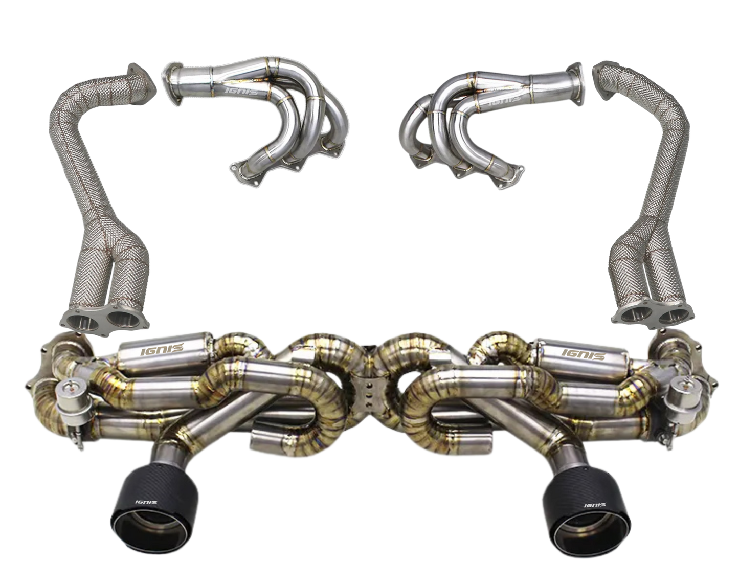 Porsche 718 (982) Cayman GT4 / Spyder / Boxster/Cayman GTS Valved Titanium Exhaust System (2020+)
