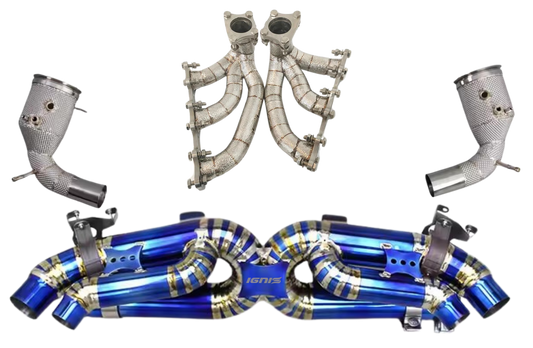 Porsche 911 (992) Carrera /S/4/4S/GTS/Targa/Cabriolet/Dakar Valved Titanium F1 Race Exhaust System (2019+)