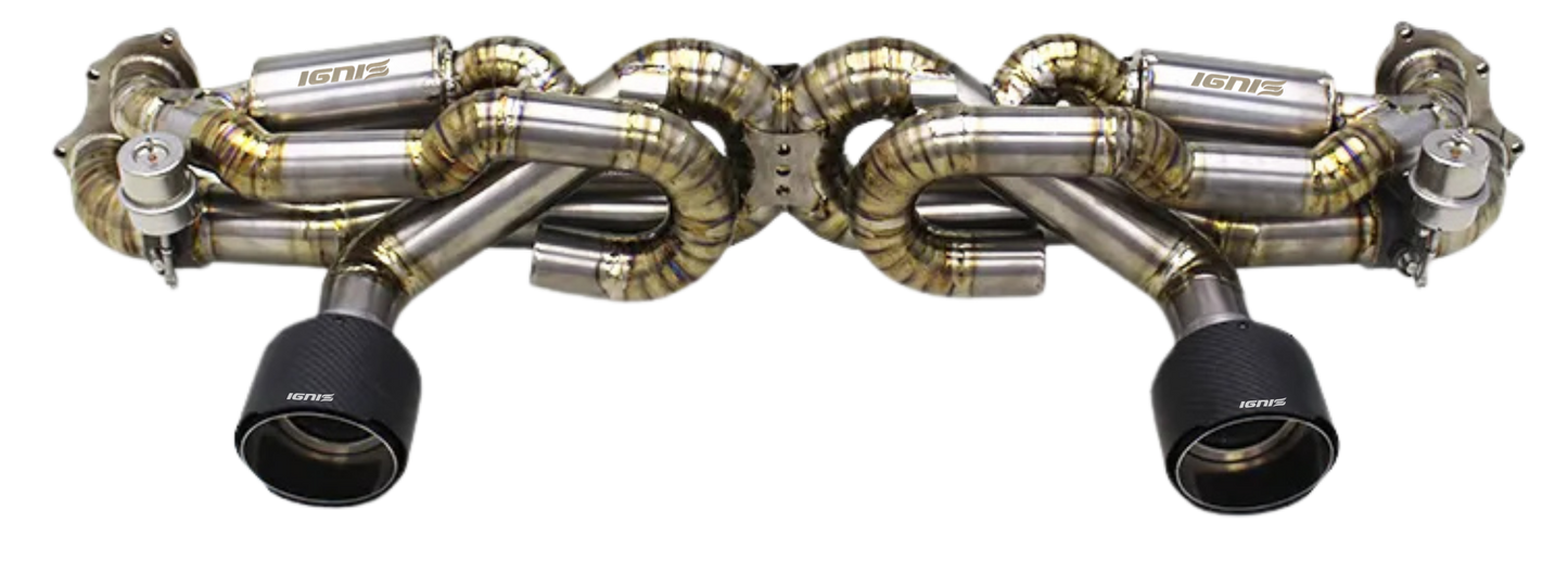 Porsche 718 (982) Cayman GT4 / Spyder / Boxster/Cayman GTS Valved Titanium Exhaust System (2020+)