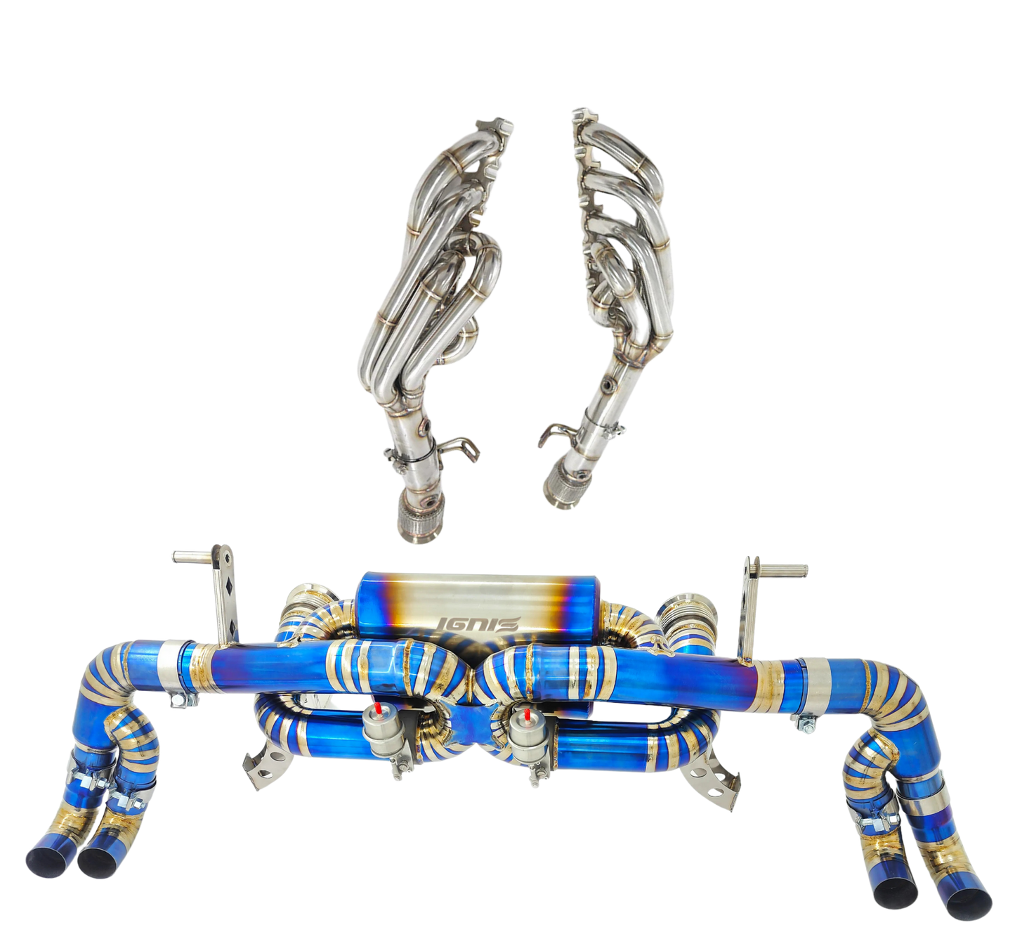 Audi R8 V8/V10 Valved Titanium F1 Race Exhaust System (07-24)