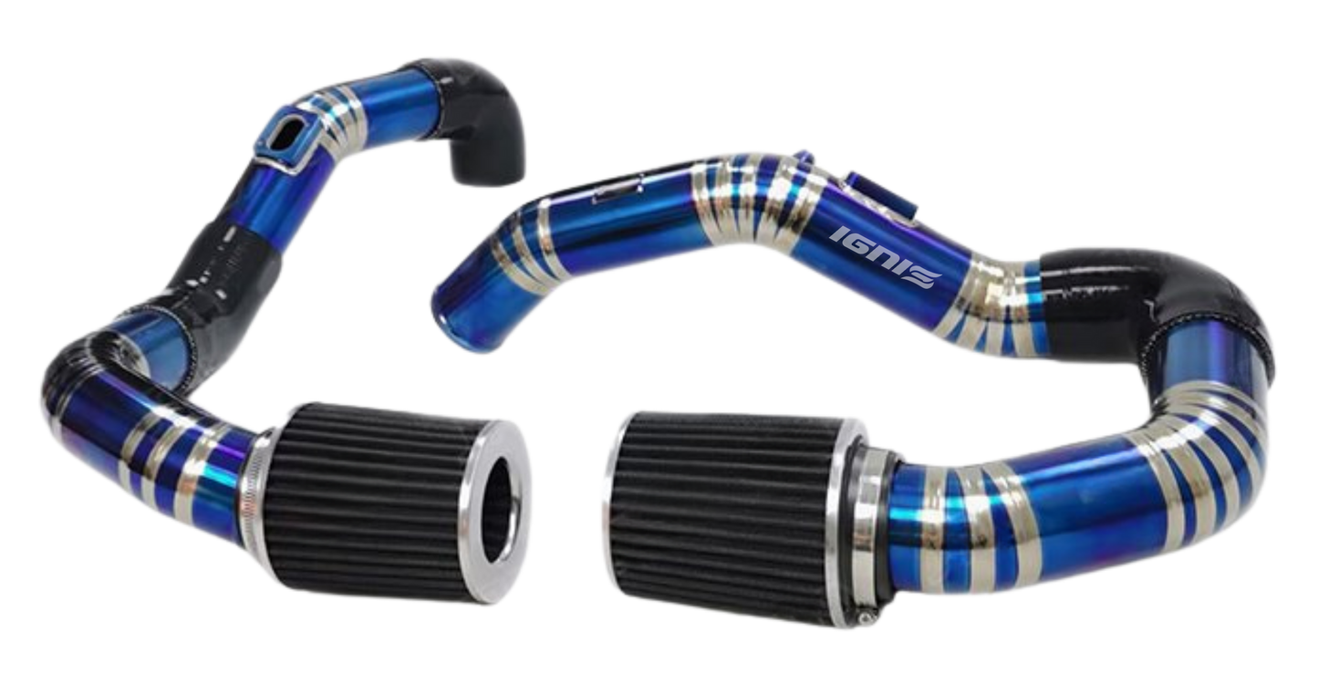BMW F87 M2C, F80 M3, F82/F83 M4 Titanium Front Mount Intake Kit (S55, 15-21)