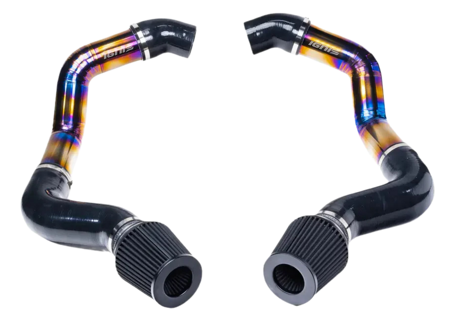 BMW F90 M5, F91/F92/F93 M8, G30/G31 M550i, G14/G15/G16 M850i Titanium Front Mount Intake Kit (S63R/N63R, 2018+)