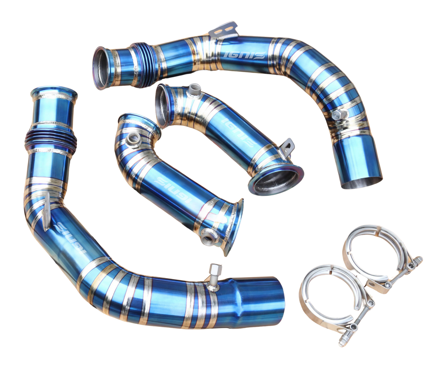 BMW F95 X5M / F96 X6M Titanium Race Downpipes (S63R, 2020+)