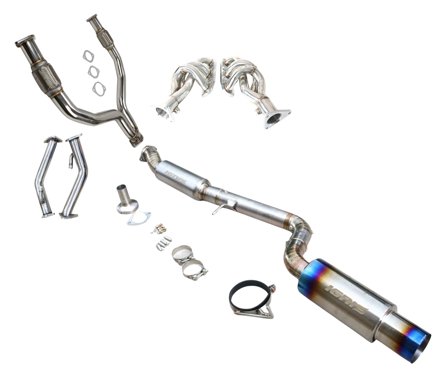 Nissan Z34 370Z Titanium Race Single Exit Cat-Back Exhaust (09-20)