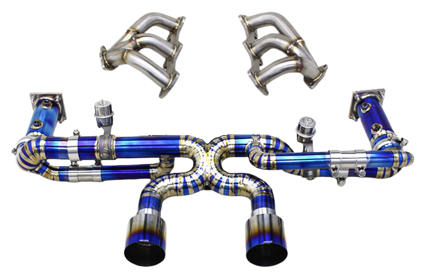 Porsche 911 (991.2) Carrera /S/4/4S/GTS/Targa/Cabriolet Valved Titanium F1 Race Exhaust System (17-19)