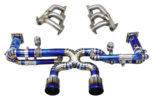 Porsche 911 (991.2) Carrera /S/4/4S/GTS/Targa/Cabriolet Valved Titanium F1 Race Exhaust System (17-19)
