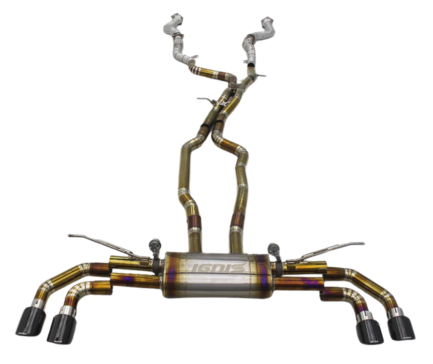 Porsche 957 Cayenne Turbo / Turbo S Valved Titanium Cat-Back Exhaust (08-10)