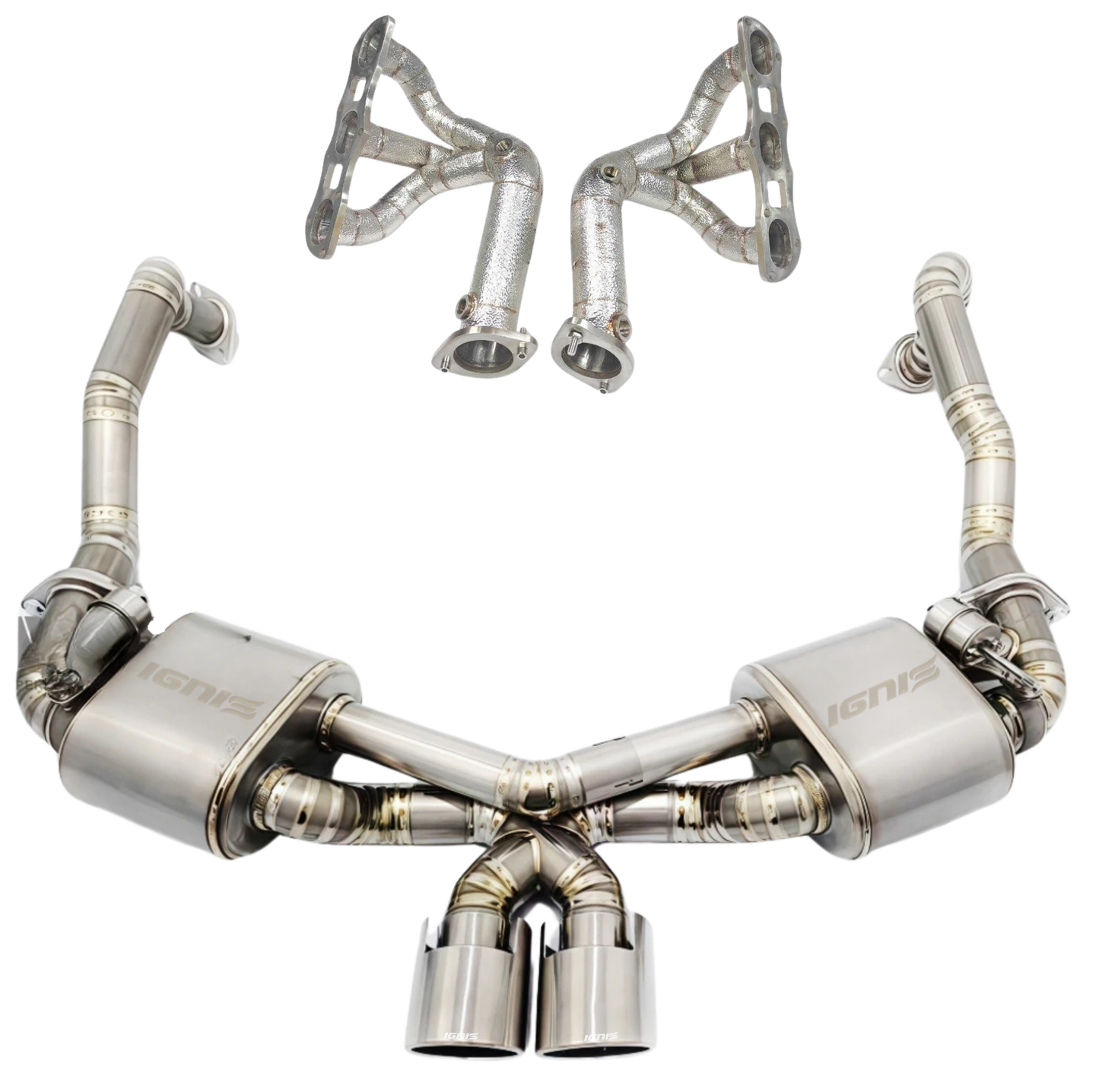 Porsche 981 Boxster / Cayman / GT4 / Spyder Valved Titanium Exhaust System (12-16)
