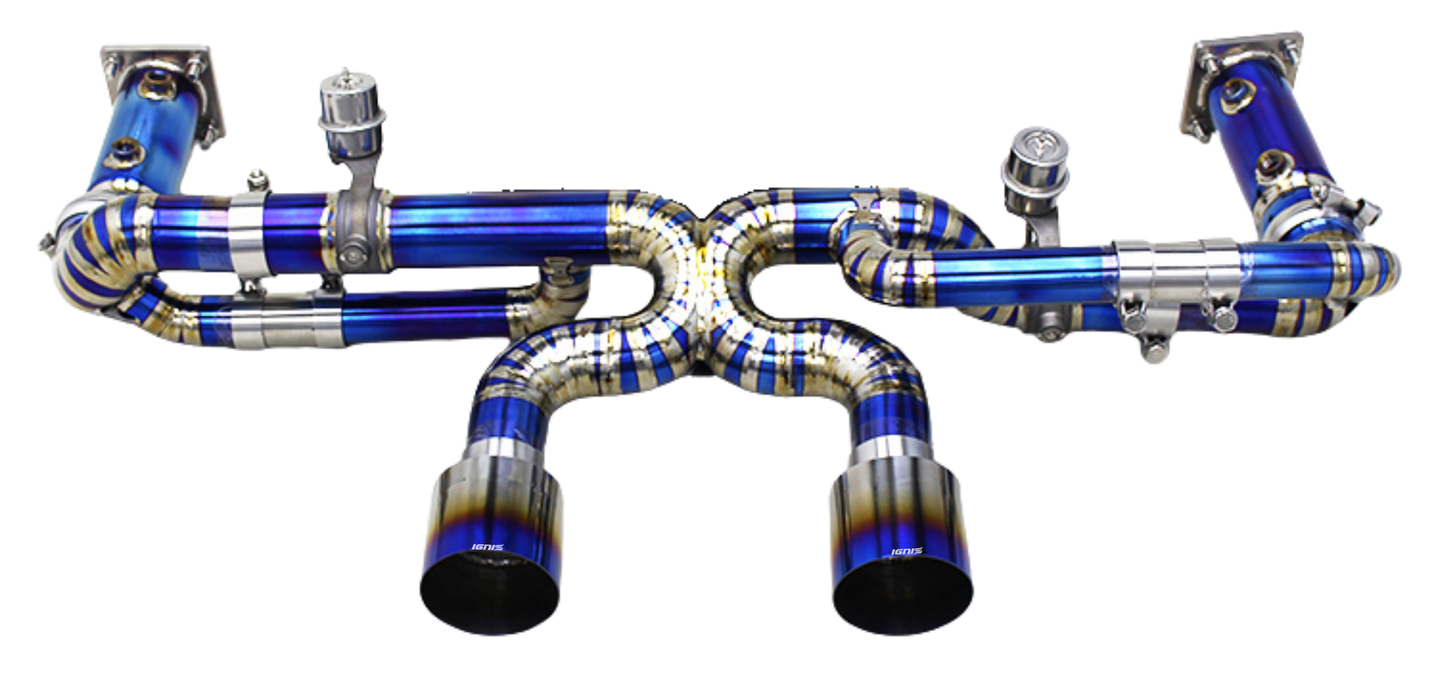 Porsche 911 (991.2) Carrera /S/4/4S/GTS/Targa/Cabriolet Valved Titanium F1 Race Exhaust System (17-19)
