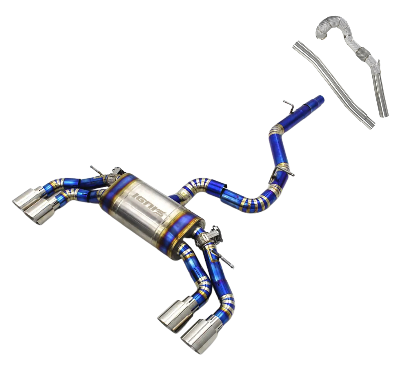 VW MK7/MK7.5 Golf R Valved Titanium Cat-Back Exhaust (13-21)