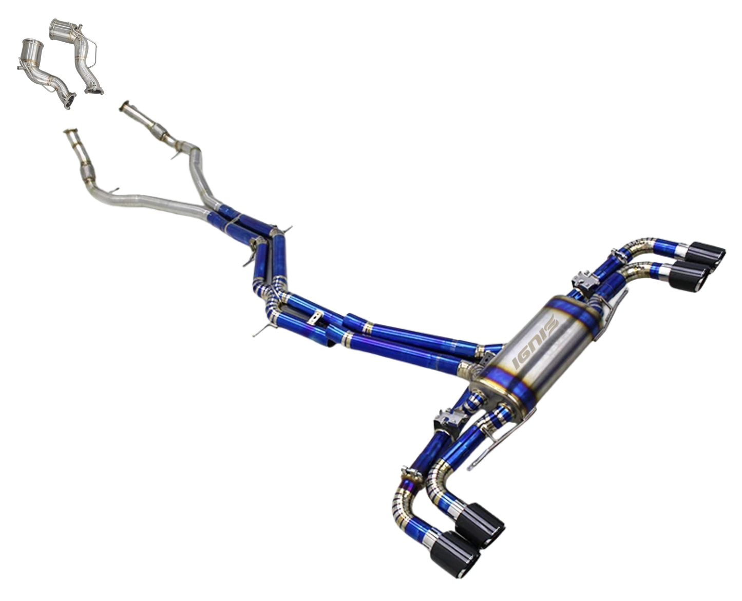 Porsche 9Y0 Cayenne Turbo / GTS / Turbo S E-Hybrid Valved Titanium Cat-Back Exhaust (2019+)