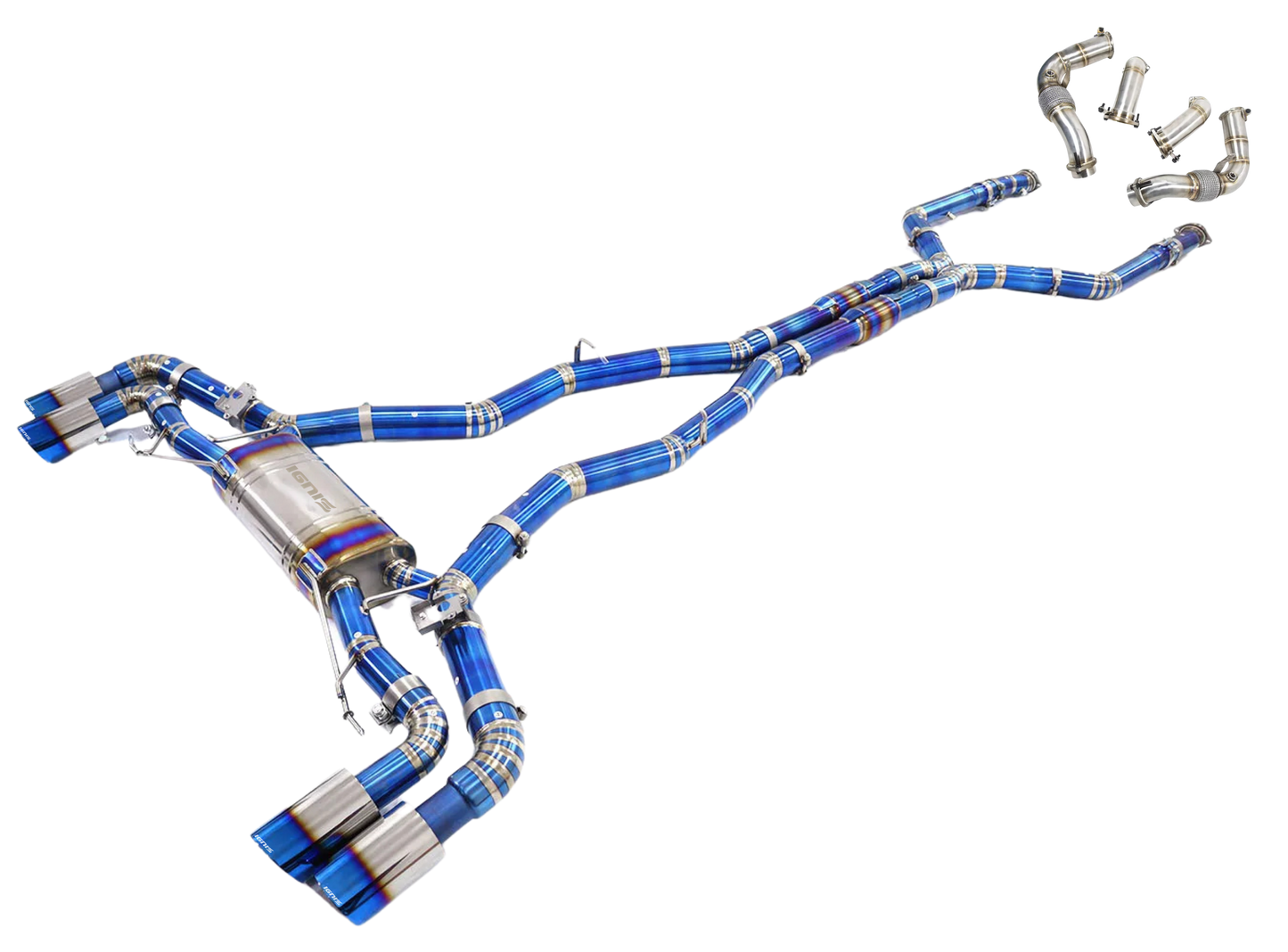 BMW F95 X5M / F96 X6M LCI Valved Titanium Cat-Back Exhaust (S68, 2024+)