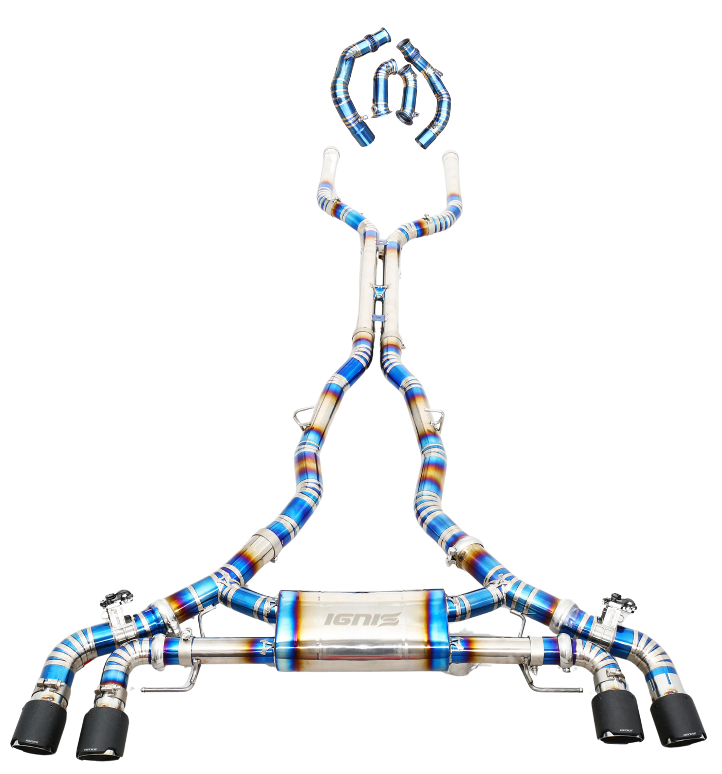BMW F95 X5M / F96 X6M Valved Titanium Cat-Back Exhaust (S63, 20-23)