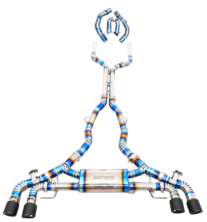 BMW F95 X5M / F96 X6M Valved Titanium Cat-Back Exhaust (S63, 20-23)