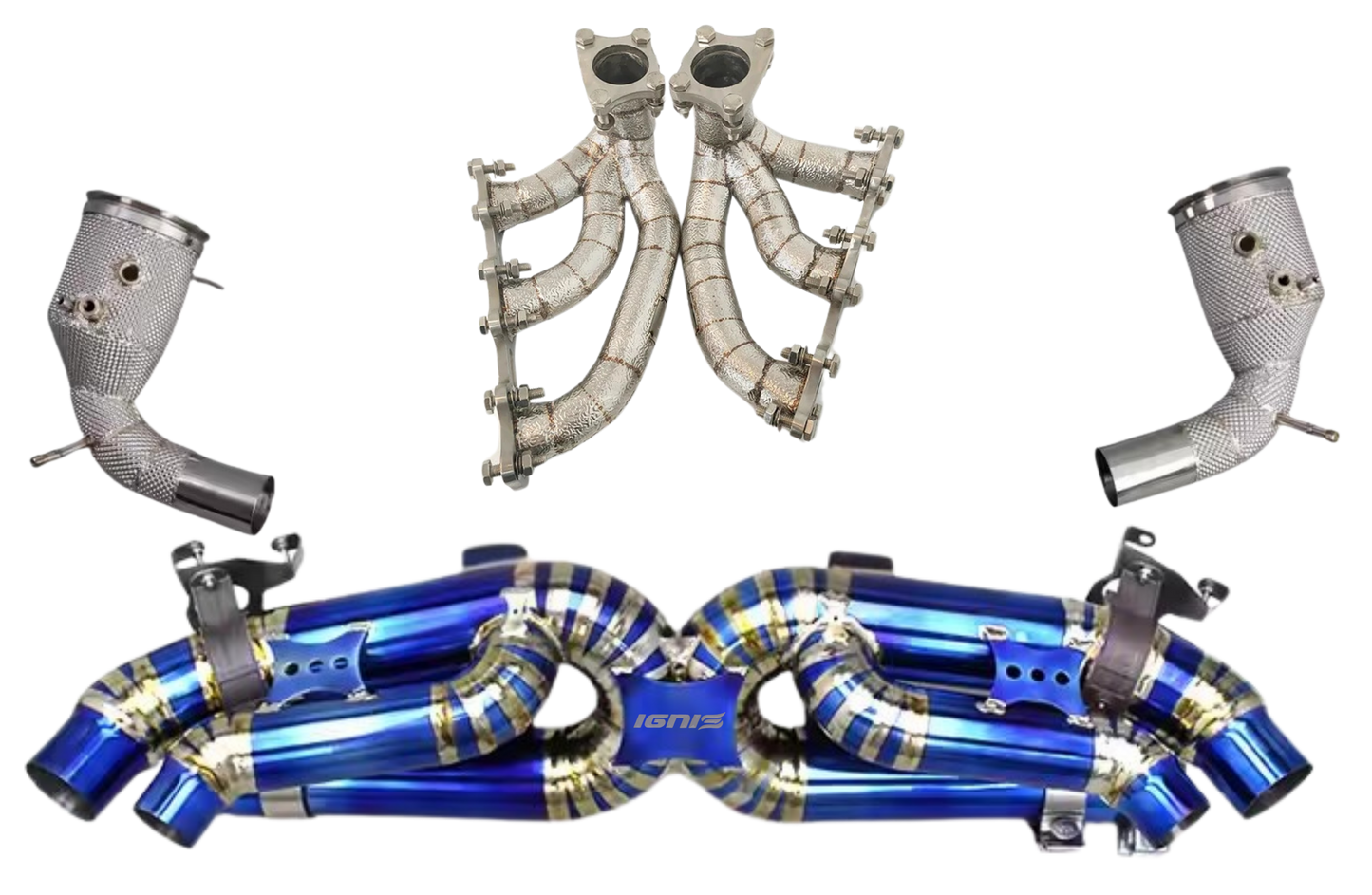 Porsche 911 (992) Carrera /S/4/4S/GTS/Targa/Cabriolet/Dakar Valved Titanium F1 Race Exhaust System (2019+)