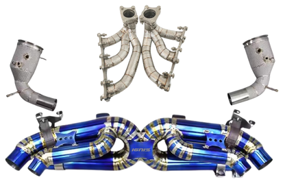 Porsche 911 (992) Carrera /S/4/4S/GTS/Targa/Cabriolet/Dakar Valved Titanium F1 Race Exhaust System (2019+)