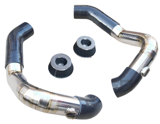 BMW F10 M5, F06/F12/F13 M6 Titanium Front Mount Intake Kit (S63TU, 12-19)