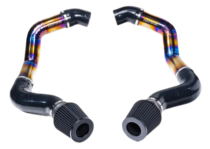 BMW F90 M5, F91/F92/F93 M8, G30/G31 M550i, G14/G15/G16 M850i Titanium Front Mount Intake Kit (S63R/N63R, 2018+)