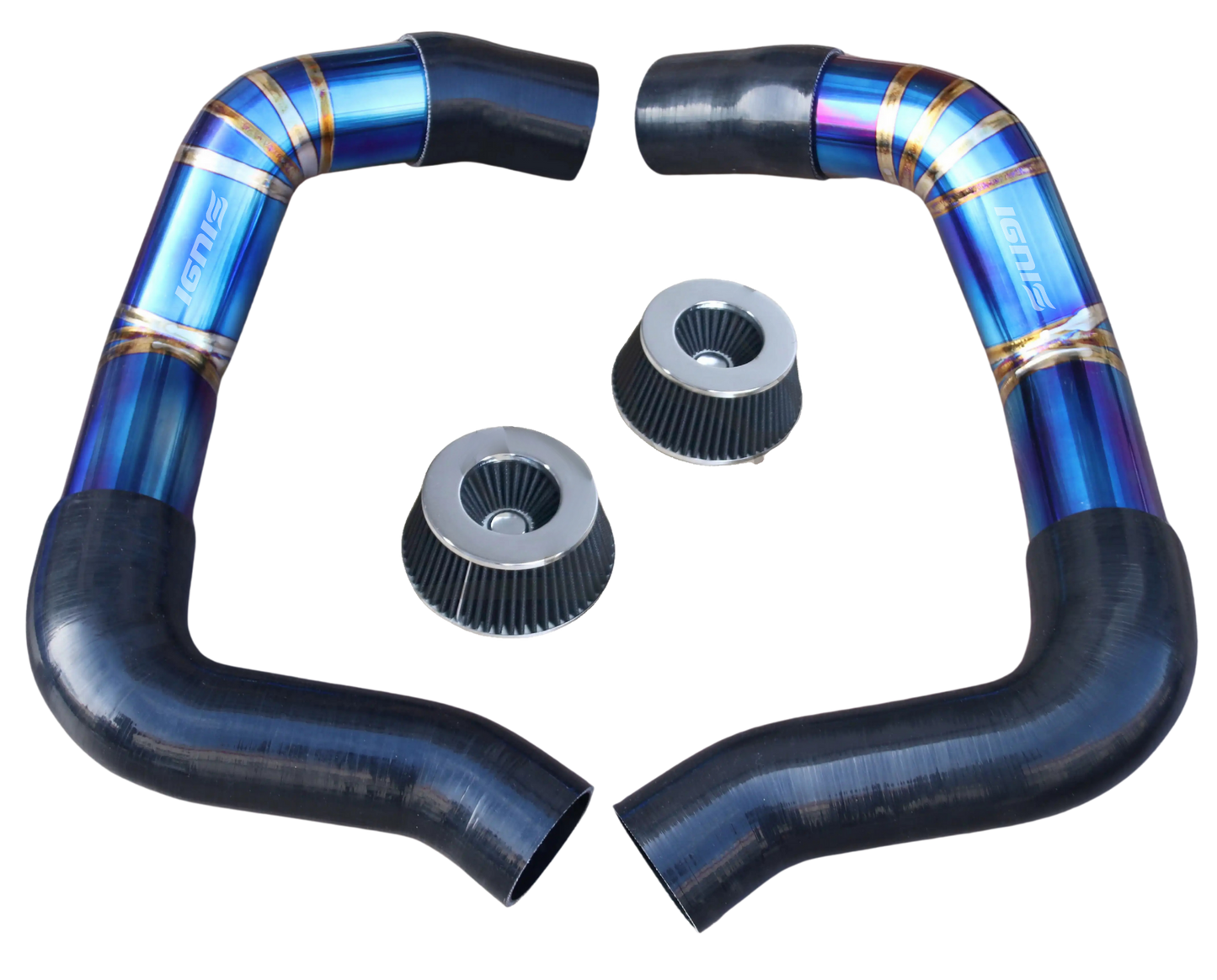 BMW F90 M5, F91/F92/F93 M8, G30/G31 M550i, G14/G15/G16 M850i Titanium Front Mount Intake Kit (S63R/N63R, 2018+)