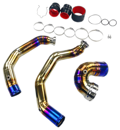 BMW F87 M2C, F80 M3, F82/F83 M4 Titanium Charge Pipe Kit (S55, 15-21)