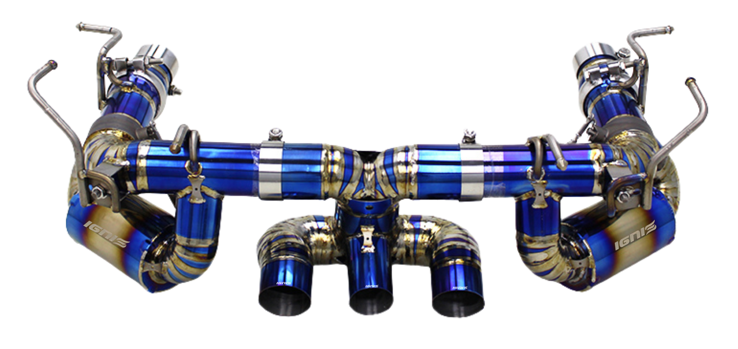Ferrari 458 Italia / Spyder Valved Titanium F1 Race Exhaust System (10-15)