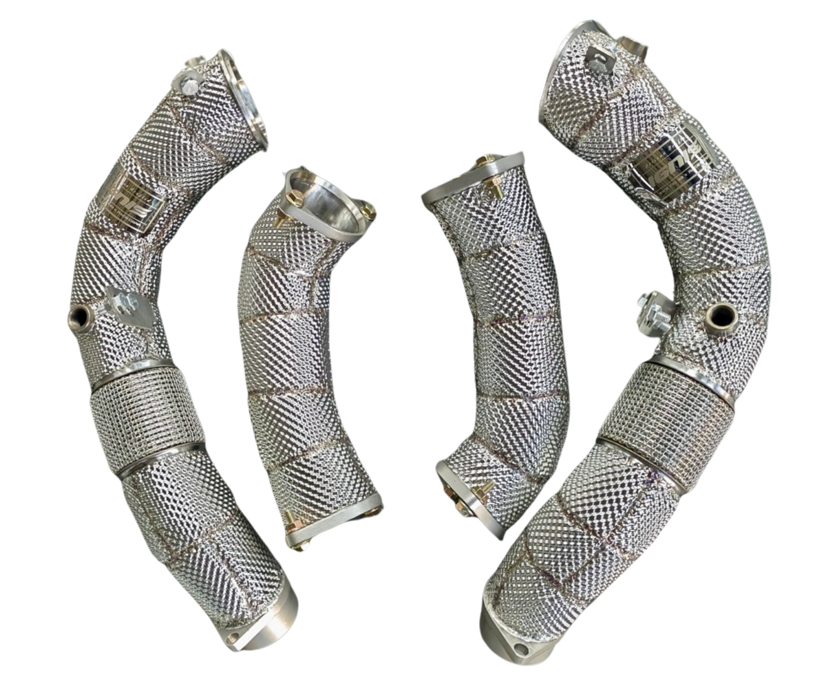 BMW F90 M5, F91/F92/F93 M8, F95 X5M, F96 X6M Downpipes (S63R, 2018+)